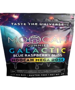 Blue Raspberry Bliss Moocah Mega Dose Mushroom Gummies 5ct