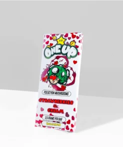 One Up Strawberries and Cream Mushroom Bars