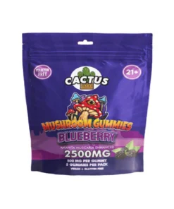 Blueberry Cactus Labs Amanita Muscara Mushroom Gummies 2500mg