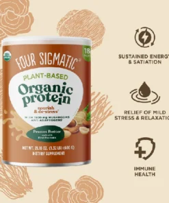 Alternative view of Four Sigmatic Organic Peanut Butter Plant-based Protein