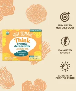 Alternative view of Four Sigmatic Organic Think Decaf Coffee Pods Box- 24 count
