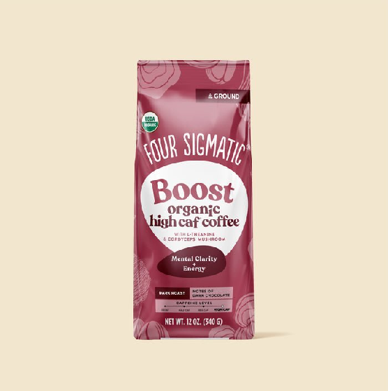 Four Sigmatic Organic Boost High Caf Ground Coffee