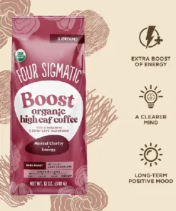 Four Sigmatic Organic Boost High Caf Ground Coffee