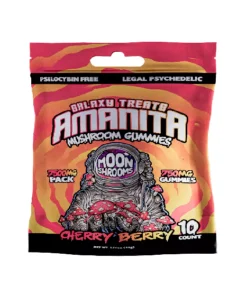 Cherry Berry Galaxy Treats Amanita Mushroom Gummies 7500 mg