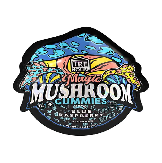 Blue Raspberry Tre House Magic Mushroom Gummies