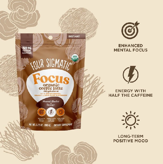 Four Sigmatic Focus Organic Coffee Latte