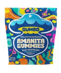 Blue Raspberry Gumbo Magic Mushroom Amanita Gummies 2500mg