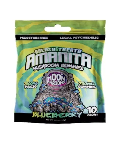 Blueberry Galaxy Treats Amanita Mushroom Gummies 7500 mg
